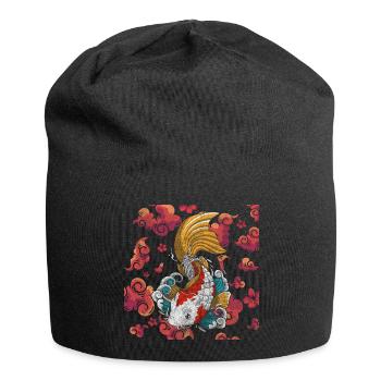 Asien Drache Ninja Aufgehende Sonne - Jersey-Beanie - Schwarz - Vorne