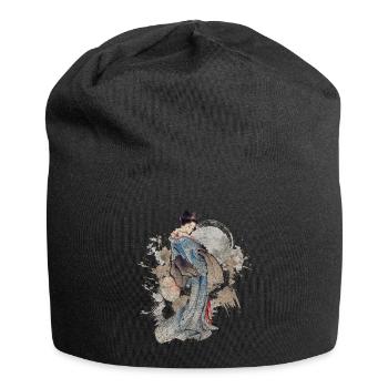 Japanisch Mythologie Kampfkunst Nerd - Jersey-Beanie - Schwarz - Vorne
