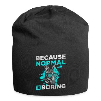 Zebra Conservation Safari Animal Park - Jersey Beanie - black - Front