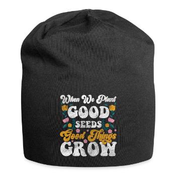 Blumen Duft Romantik Blühen - Jersey-Beanie - Schwarz - Vorne