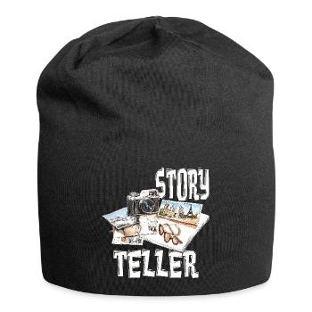 Story Teller - Jersey-Beanie - Schwarz - Vorne