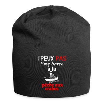 Marine Humour – Ich gehe Krabbenfischen - Jersey-Beanie - Schwarz - Vorne