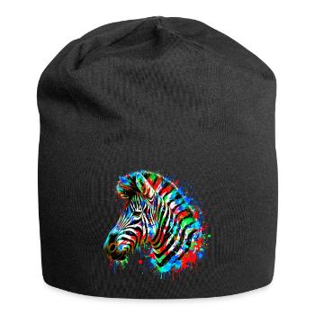 Zèbre - Bonnet en jersey - noir - Devant