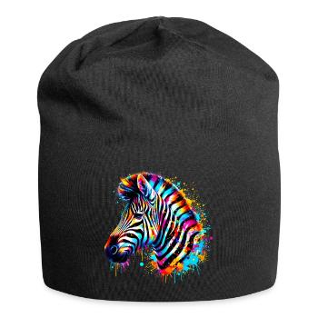 Zebra - Jersey-Beanie - Schwarz - Vorne