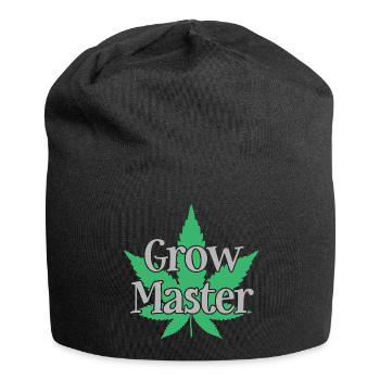 Grow Master - Cannabis - Marijuana - Marihuana - Jersey-Beanie - Schwarz - Vorne