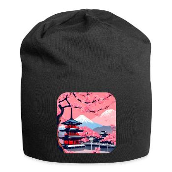 Japon Tour du Monde Temples Culture - Bonnet en jersey - noir - Devant