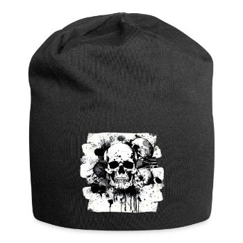 Totenkopf Trash Polka Heavy Metal - Jersey Beanie - black - Front