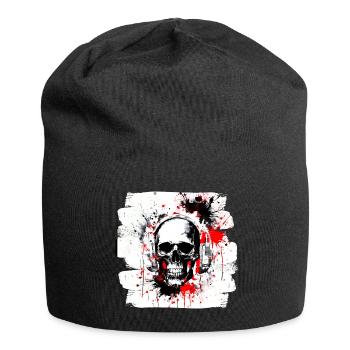 Trash Polka Tattoo Heavy Metal Style - Jersey Beanie - black - Front