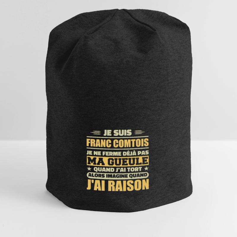 Franc comtois je ferme pas ma gueule franche comté Bonnet en jersey