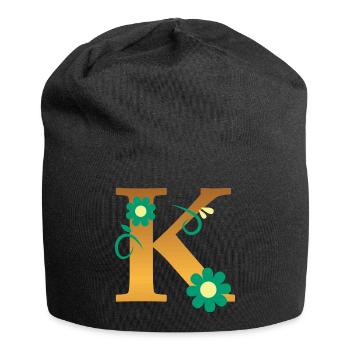 K - Jersey-Beanie - Schwarz - Vorne
