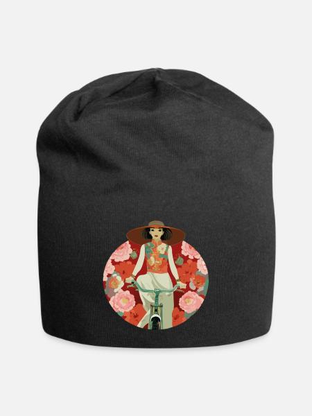 Cycliste - Bonnet en jersey - noir