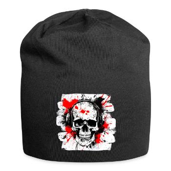 Skull Trash Polka Biker Culture - Jersey Beanie - black - Front
