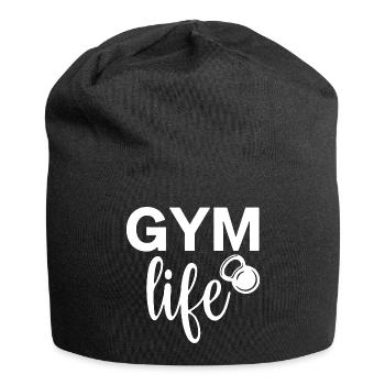 salle de sport comme la conception de motivation de fitness - Bonnet en jersey - noir - Devant
