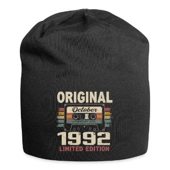 Né en Octobre 1992 | Cadeau Vintage Octobre 1992 - Bonnet en jersey - noir - Devant
