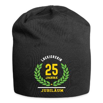 Lackiererin Jubiläum 25 Jahre 25 jähriges Jubi - Jersey-Beanie - Schwarz - Vorne