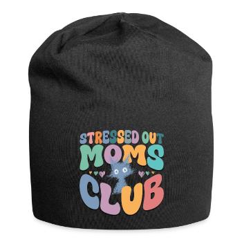 Mom Life Graphic Tee - Jersey Beanie - black - Front