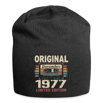 Cadeau D'anniversaire Décembre 1977 - Bonnet en jersey - noir - Devant