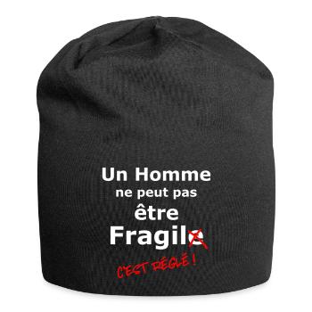 Fragile man - Jersey Beanie - black - Front