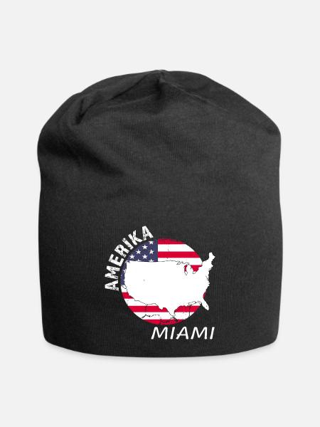 Miami - Jersey-Beanie - Schwarz