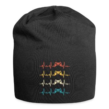 Console de jeu Retro Heartbeat Gamer Gaming  - Bonnet en jersey - noir - Devant