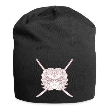 Japanese Lion and Katanas Crusaders - Jersey Beanie - black - Front