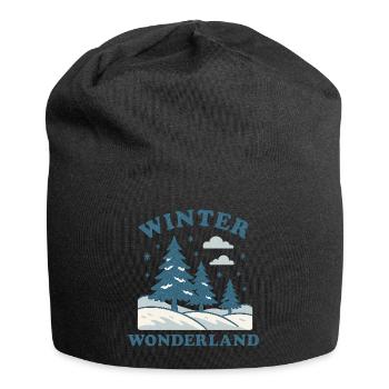 Pays des merveilles hivernales - Bonnet en jersey - noir - Devant