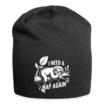 Ich brauch nen Nap - Jersey-Beanie - Schwarz - Vorne