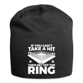 If You Can't Take Hit Then Get Off Ring - Jersey-Beanie - Schwarz - Vorne