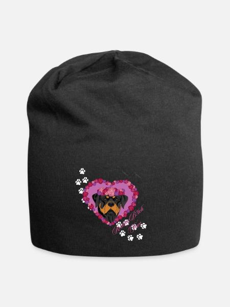 Resting B!tch Face Rottweiler - Jersey Beanie - black