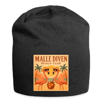 Malle Diven Beach Club Flamingo Mallorca Party - Jersey-Beanie - Schwarz - Vorne