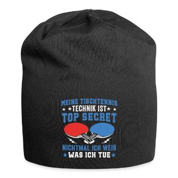 Meine tischtennis Technik Is Top Secret - Jersey-Beanie - Schwarz - Vorne