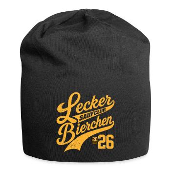 Lecker Bierchen Saufclub 2026 - Bonnet en jersey - noir - Devant