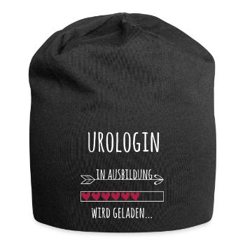 Urologin Ausbildung Medizinstudium Ärztin Medizin  - Jersey-Beanie - Schwarz - Vorne