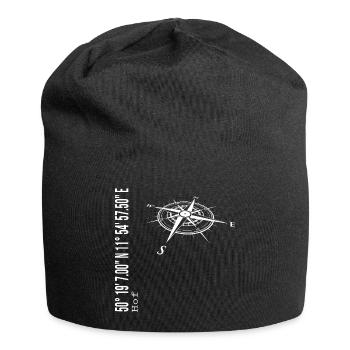 Hof - Jersey-Beanie - Schwarz - Vorne