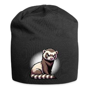 ferret ferret holder ferret owner - Jersey Beanie - black - Front