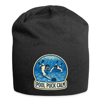 POOL PUCK CALM - Jersey-Beanie - Schwarz - Vorne