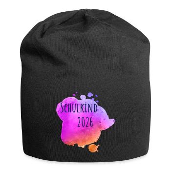 Schulkind 2026 - Jersey-Beanie - Schwarz - Vorne