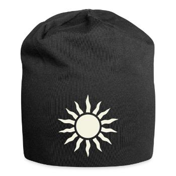 Sun with ray frame - Jersey Beanie - black - Front