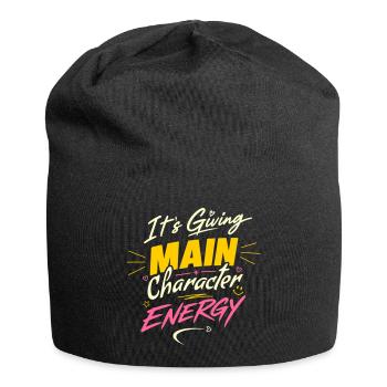 It's giving main character energy – Own It - Jersey Beanie - black - Front