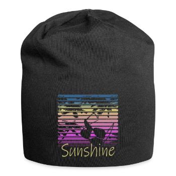 Sunshine Retro Sunglasses - Jersey Beanie - black - Front