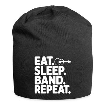 Eat. Sleep. Band. Repeat. - Jersey Beanie - black - Front