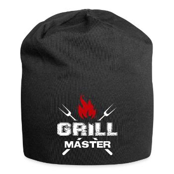 Grill Master Gott Grillspruch Chef BBQ Grillparty - Jersey-Beanie - Schwarz - Vorne