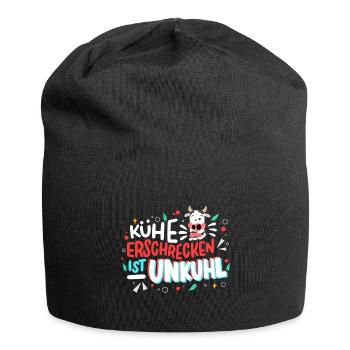 Kühe Erschrecken Ist Unkuhl - Jersey-Beanie - Schwarz - Vorne