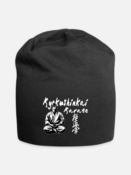 Kyokushinkai Karate Kanji Kimono Kampfkünste - Jersey-Beanie - Schwarz