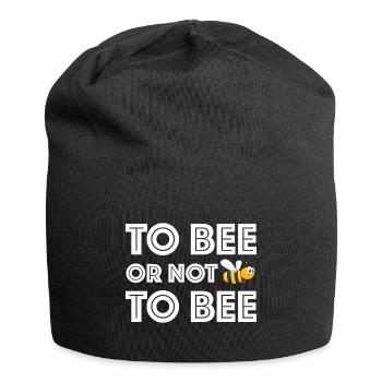Bee or non-bee | To be or not to be - Jersey Beanie - black - Front