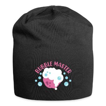 Hausgemachte Seife Haus-Frau Hobby Basteln - Jersey-Beanie - Schwarz - Vorne