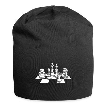 Chess chess piece - Jersey Beanie - black - Front