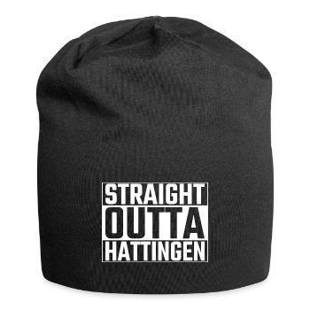 Straight Outta Hattingen Hattinger Ruhr - Jersey Beanie - black - Front