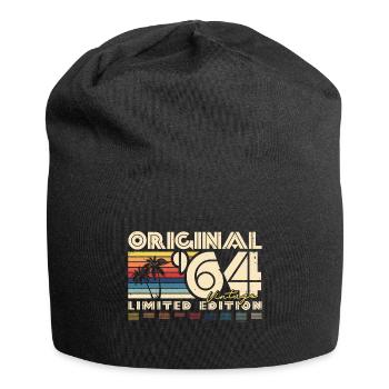 Original 1964 Vintage Birthday Vintage Retro - Jersey Beanie - black - Front