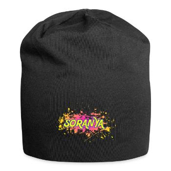 Soranya - Jersey-Beanie - Schwarz - Vorne